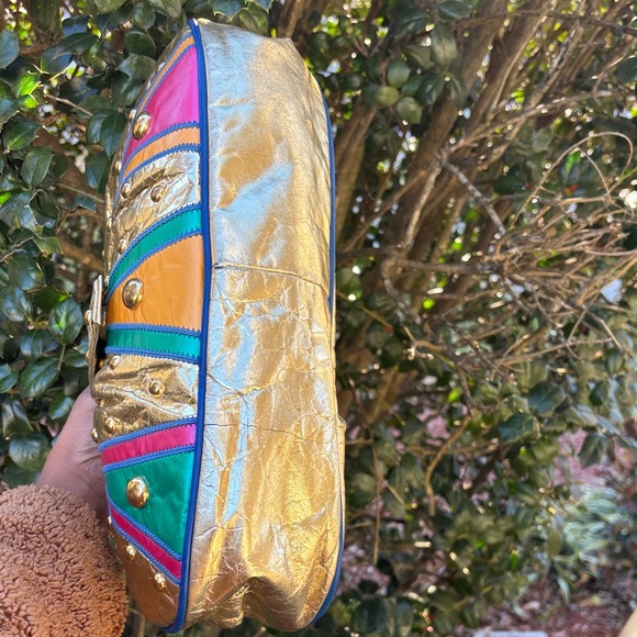 Vintage Samir Gold and Multicolor Bag - Picture 7 of 15